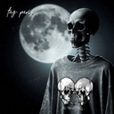 Sharing Moment Oversize T-shirt -Stone Washed -Gray تيشيرت اوفر سايز