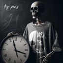 Break The Rules Oversize T-shirt -Stone Washed -Gray تيشيرت اوفر سايز