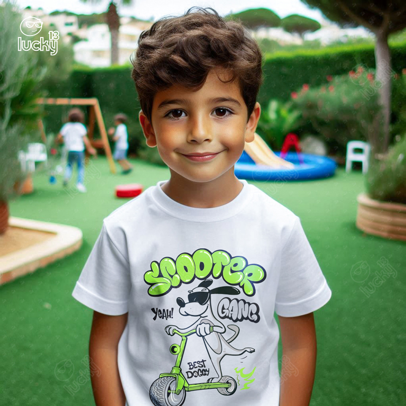 Best Doggy تيشيرت اطفال قطن باللون الابيض