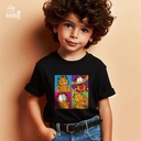 Garfield تيشيرت اطفال قطن باللون الاسود