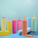 كوباية  450 ملي بغطاء محكم الغلق وشاليموه لشرب المياة والعصائر