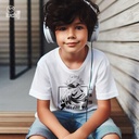 Satoru Gojo تيشيرت اطفال قطن باللون الابيض