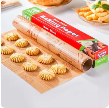 رول ورق زبده لعدم التصاق الطعام في الصواني  والايرفراير مقاس 10 متر * 30 سم