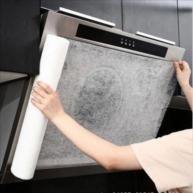 فلتر رول لشفاط المطبخ مقاوم للزيوت قابل للقص حسب الاحتياج _ مقاس 10 متر