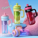 زجاجة ديتوكس 830 ملي بشاليموه لشرب المياة والعصائر الفريش