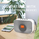 USB مكبر صوت ستيريو مع راديو - يعمل بالبلوتوث وشحن