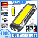 كشاف طوارئ مغناطيسي ب 3 اضاءات مع 7 اوضاع مختلفة قابل لاعاد الشحن