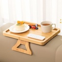 ترابيزة خشب ميني تثبت علي ذراع الكنبة بمشبك قابل للطي لتقديم وتناول الفطار