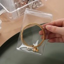 طقم اكياس بلاستيك محكمة الغلق لحفظ الاكسسوارات  - 10قطع