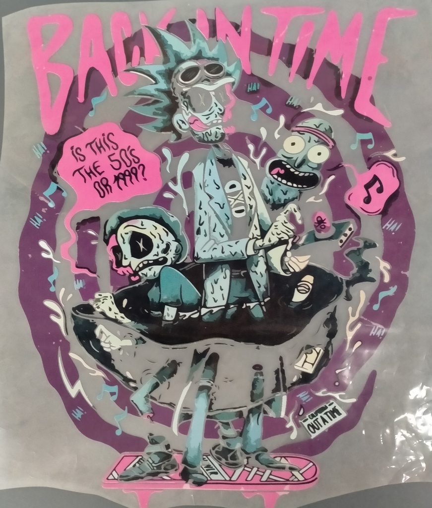 Back in Time print