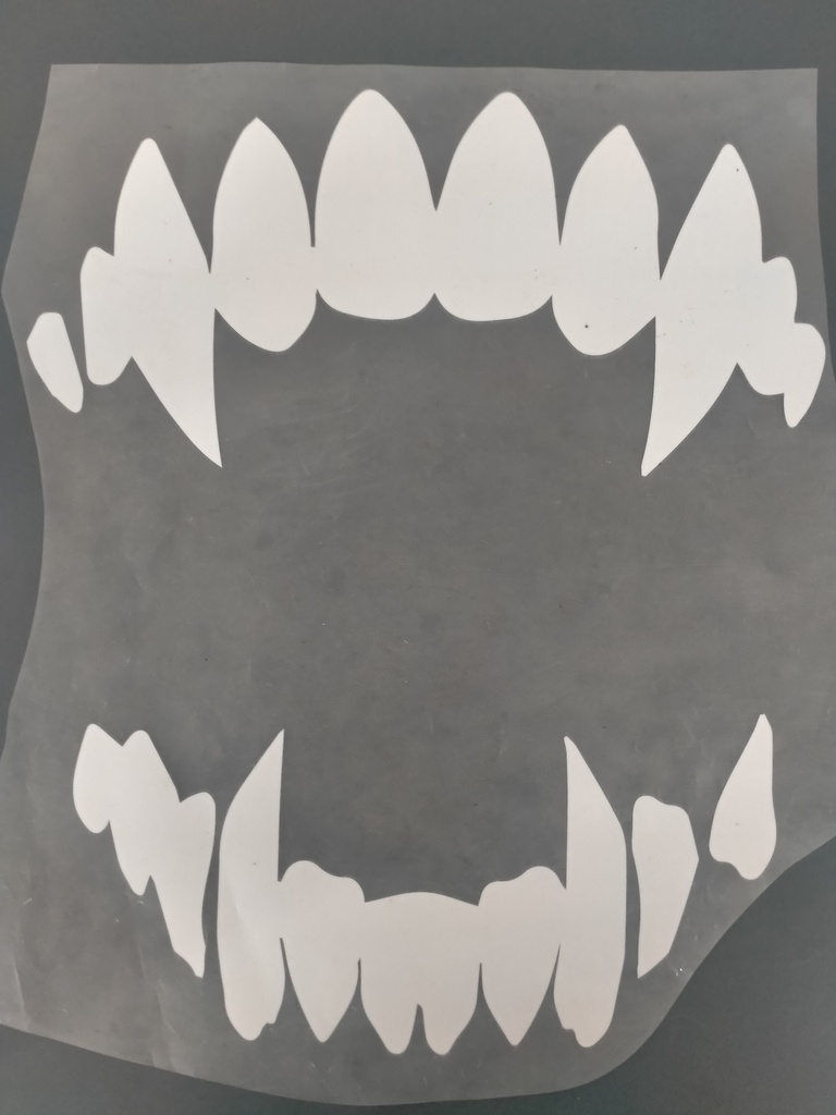 vampire teeth print