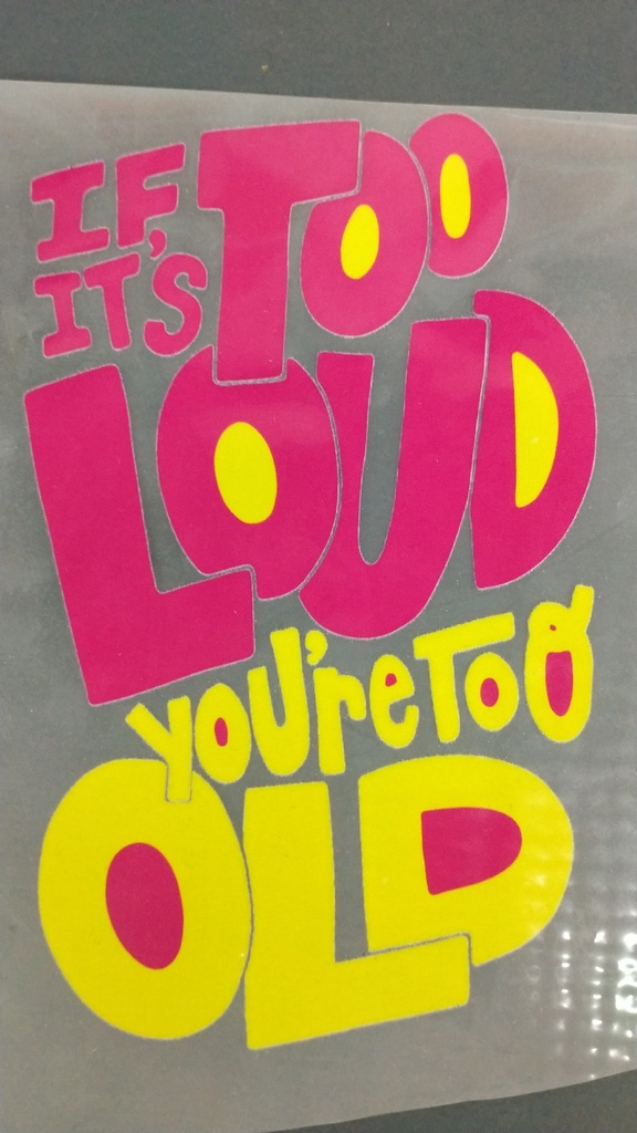 It’s Too Loud  print