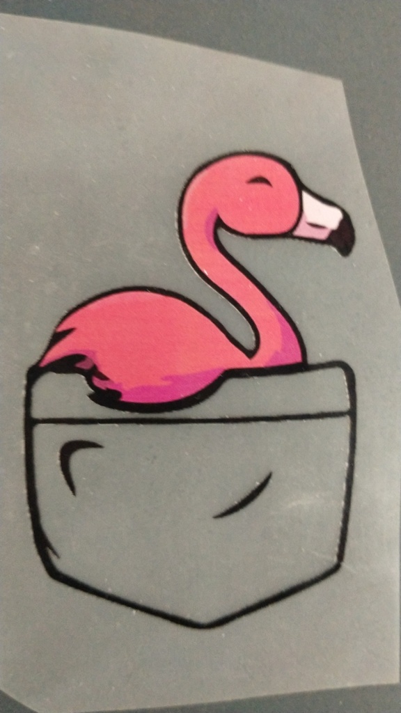 Flamingo Pocket print