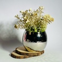 اصيص زرع من النحاس المزخرف لتجديد ديكور المنزل _ باللون الفضي