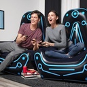 كرسي جيمينج قابل للنفخ مع ذراعين جانبية مناسب للالعاب او الاسترخاء