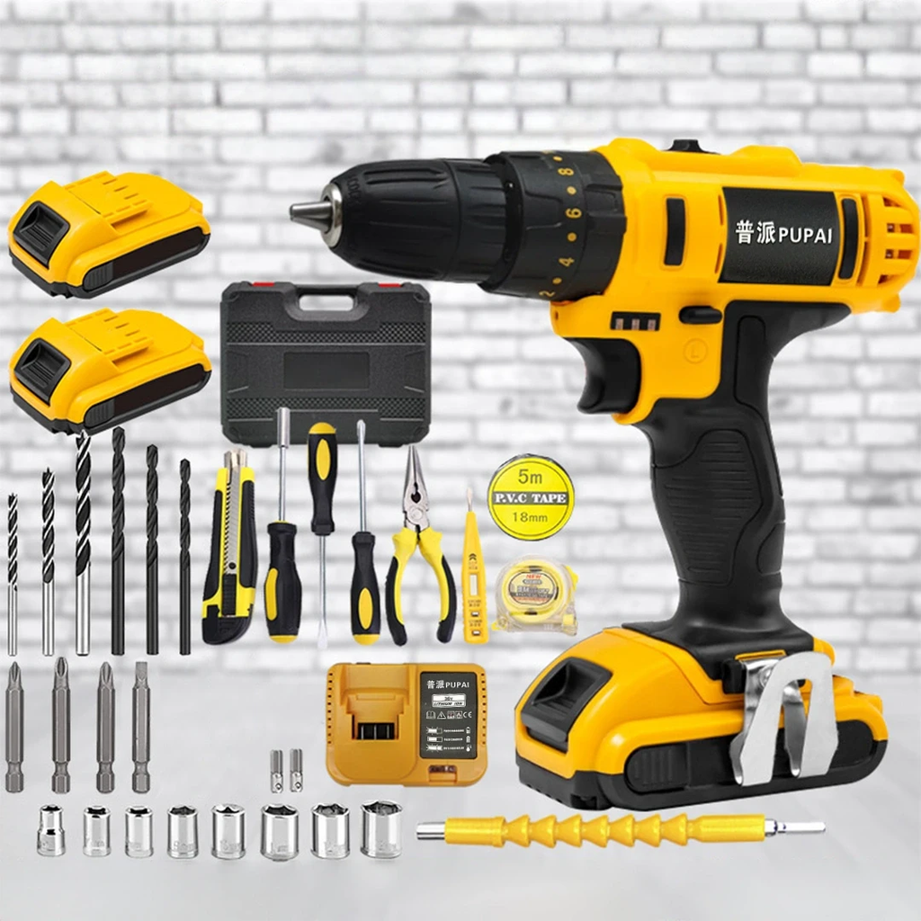 هيلتي كهربائي لاسلكي 21 فولت  34 قطعة مع بطارتين 21 فولت + شاحن سريع