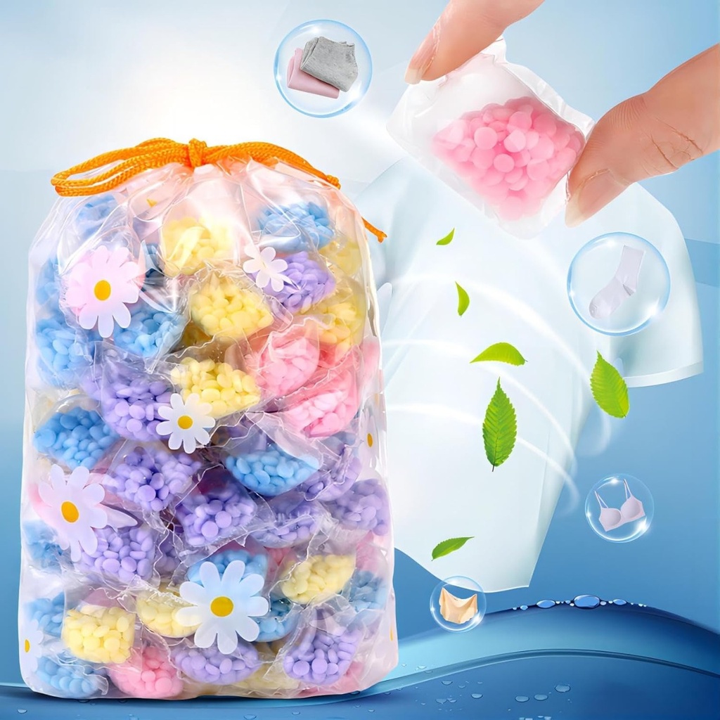 مجموعه حبيبات معطرة 31 قطعه للملابس اثناء الغسيل برائحة منعشة