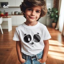 Sweet Panda تيشيرت اطفال قطن باللون الابيض