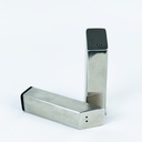 ملاحة توابل استانلس ستيل تركي للملح والفلفل مستطيلة الشكل