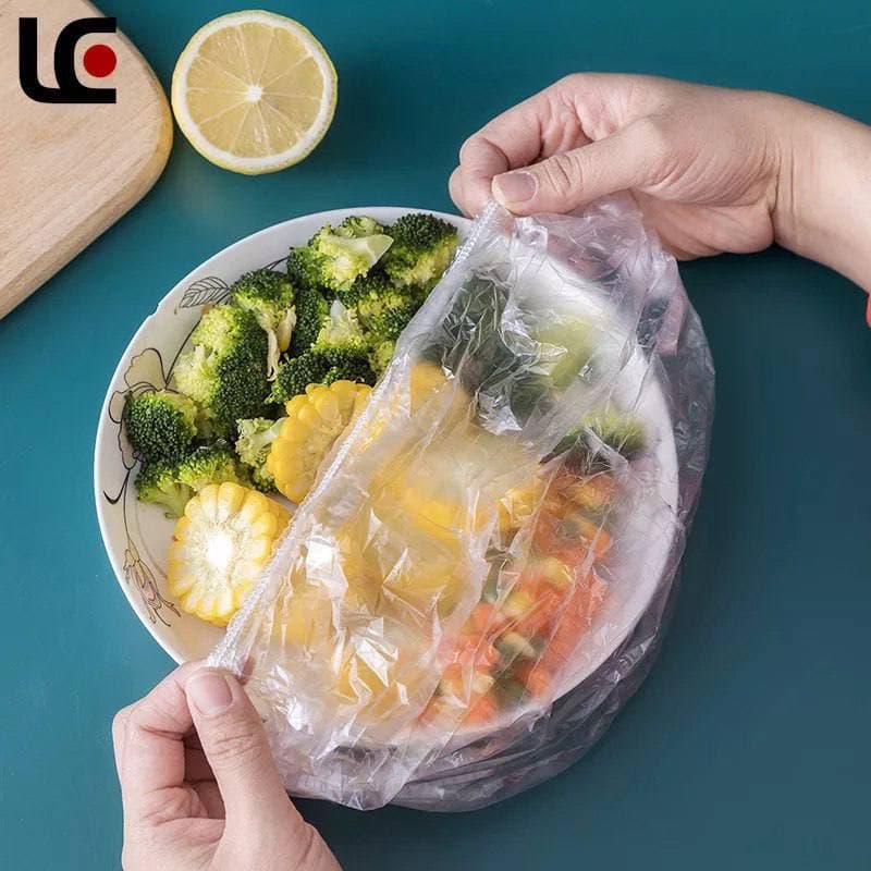 طقم 4 قطع من اكياس حفظ وتغطية الطعام مرنة قابلة للتمدد