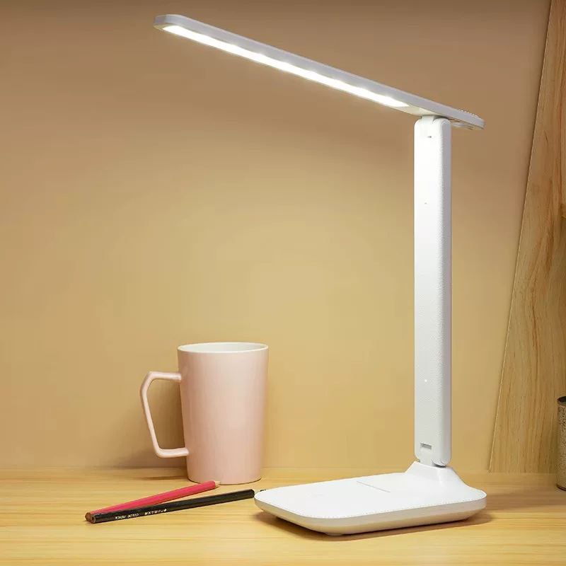 مصباح ليد تاتش لإضاءة المكتب ب 3 مستويات إضاءة قابل للطي ولإعادة الشحن