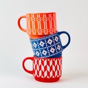 مج بورسلين مزخرف بتصميم مميز للمشروبات الساخنة و النسكافيه 350 ملي