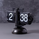 ساعة مكتب رقمية قلابة بتصميم كلاسيكي عتيق تعمل بالبطارية