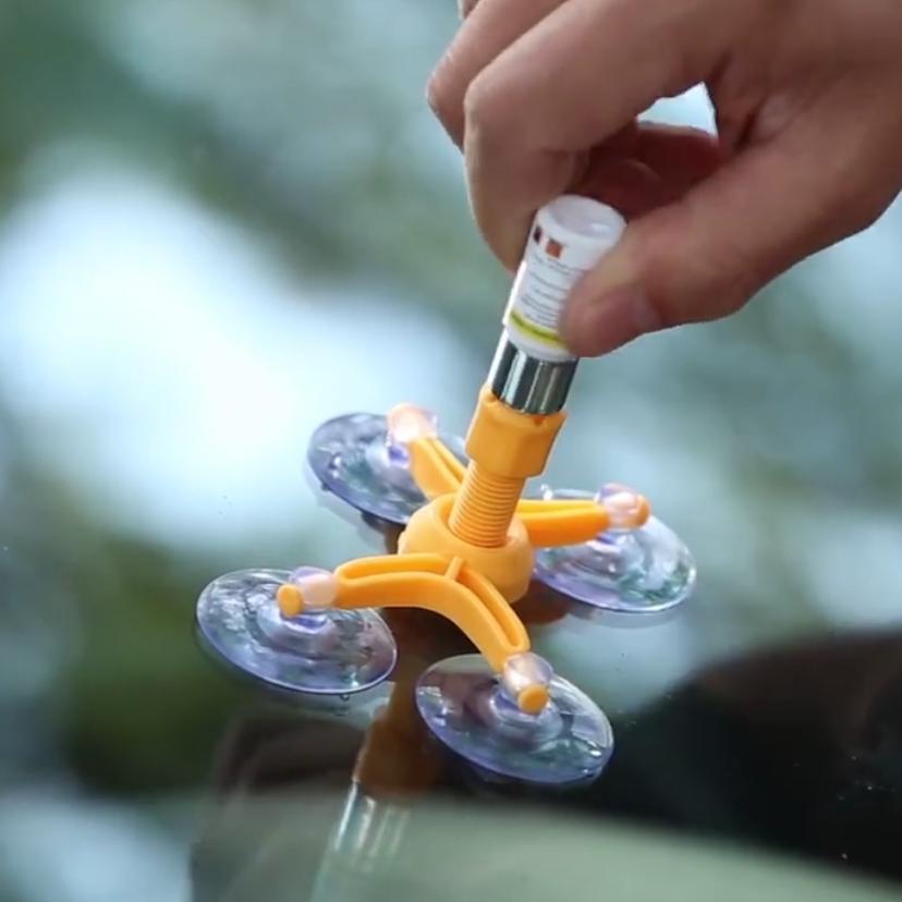 مادة وطقم إصلاح الزجاج للشروخ والشقوق والتصدعات