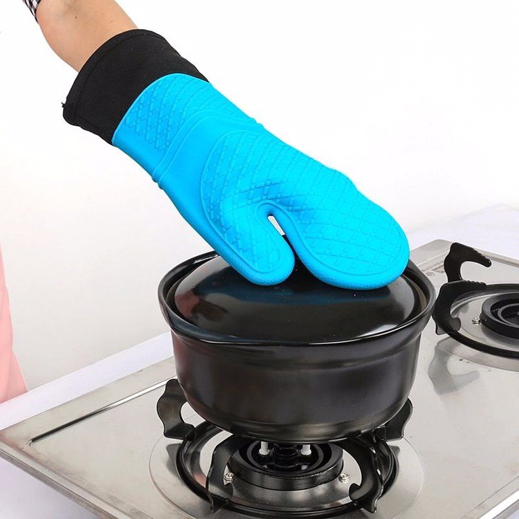 جوانتي مطبخ سيليكون مبطن من الداخل ومقاوم للحرارة الوان ساده