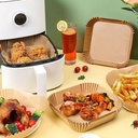 ورق بطانة لإير فراير غير لاصق مربع 20 سم للاستخدام مرة واحدة – 100 قطعة