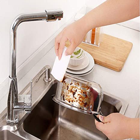 اسفنجة التنظيف السحرية لإزالة البقع الصعبة بالماء بدون منظفات ومواد كميائية