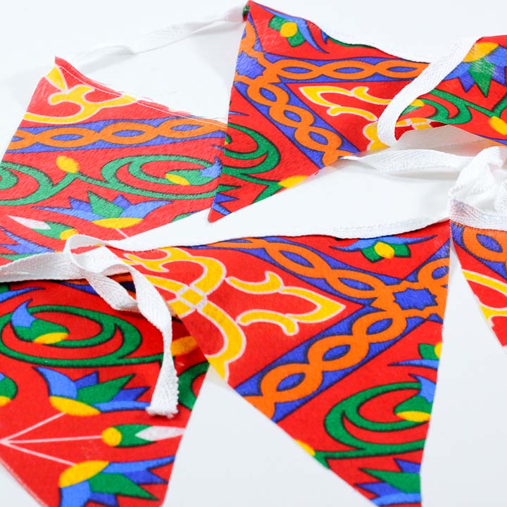 زينة رمضان أشكال خيامية 5 متر الفرع 10 مثلث