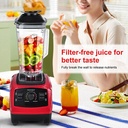 خلاط وكبة كهربائي 15 سرعة مختلفة لسهولة خلط وضرب الخضروات والفواكه بشفرات من الفولاذ غير قابل للصدأ 700 واط