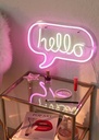 Hello Neon Led Light Sign Art Decor