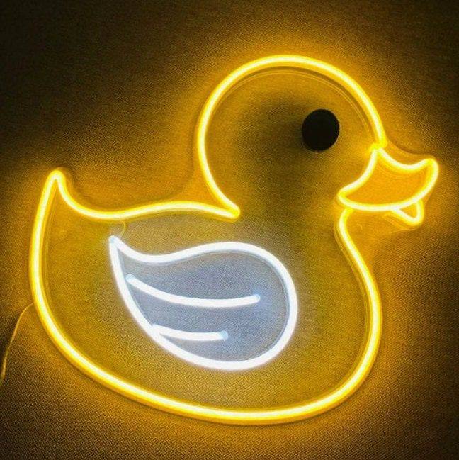 Duck Neon Led Light Sign Art Decor 45*35 Cm‎