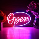 Open Neon Led Light Sign Art Decor