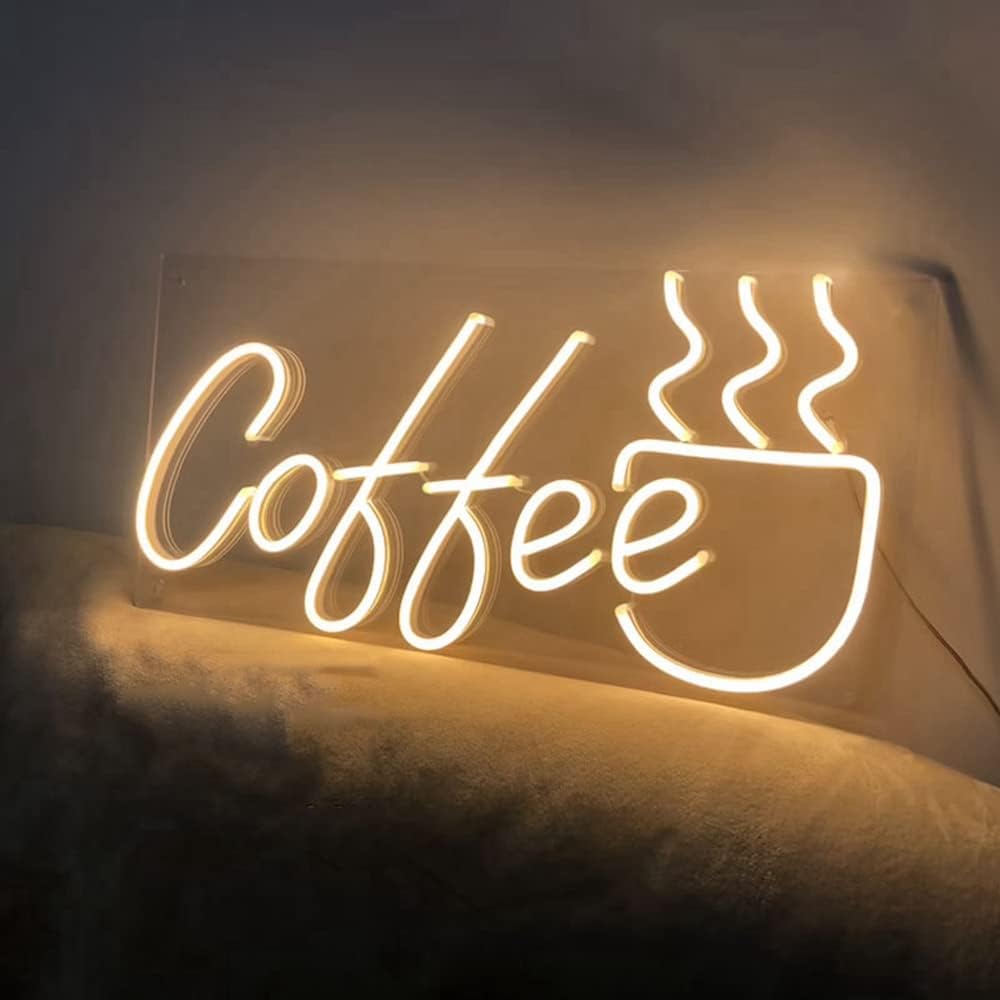 Warm Coffee Neon Led Light Sign Art Decor