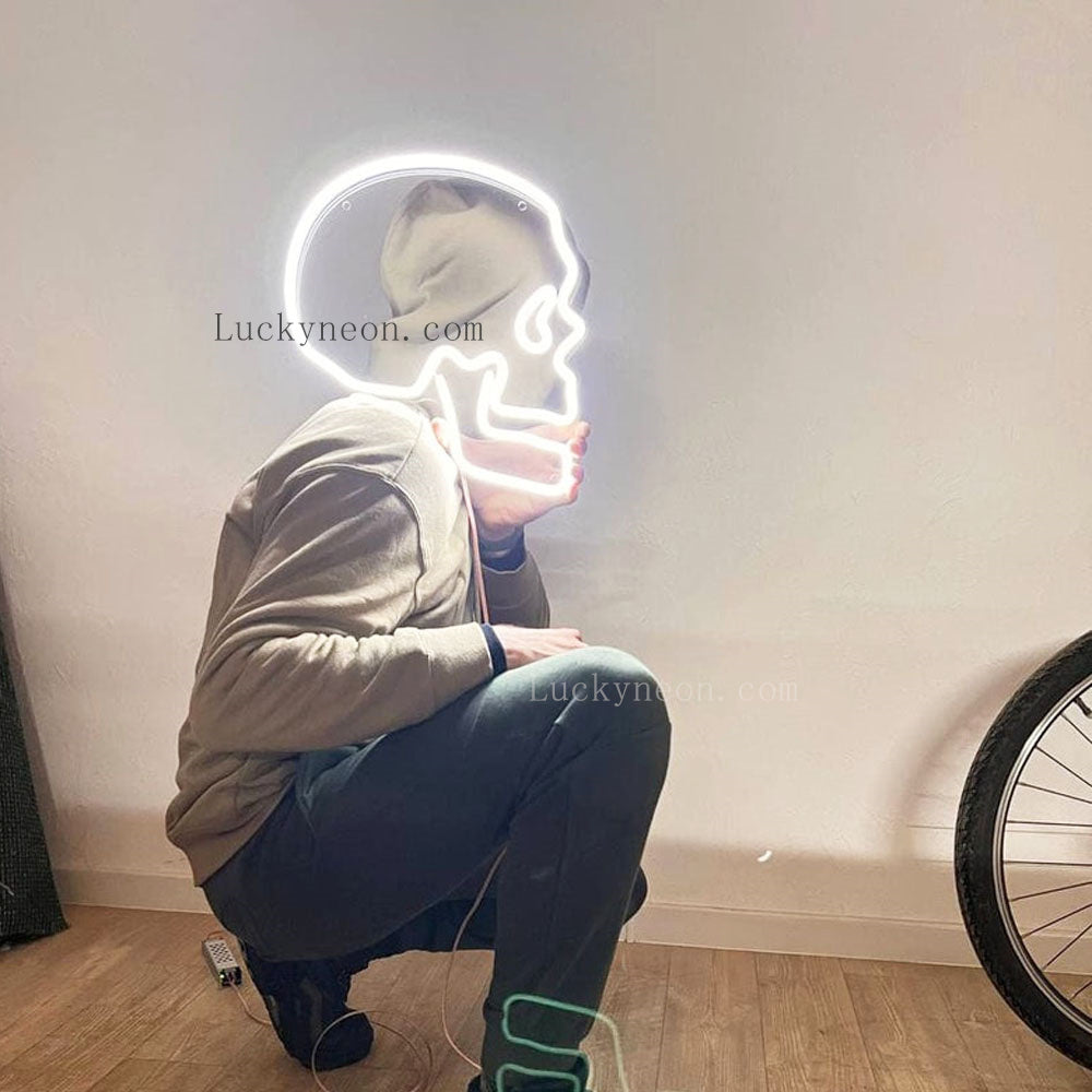 Skull Neon Led Light Sign Art Decor