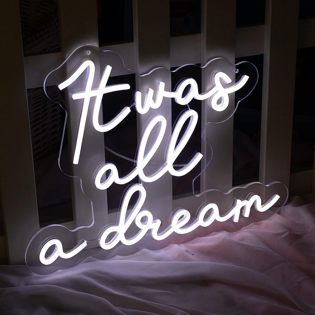 It Was All a Dream Neon Led Light Sign Art Decor ‎