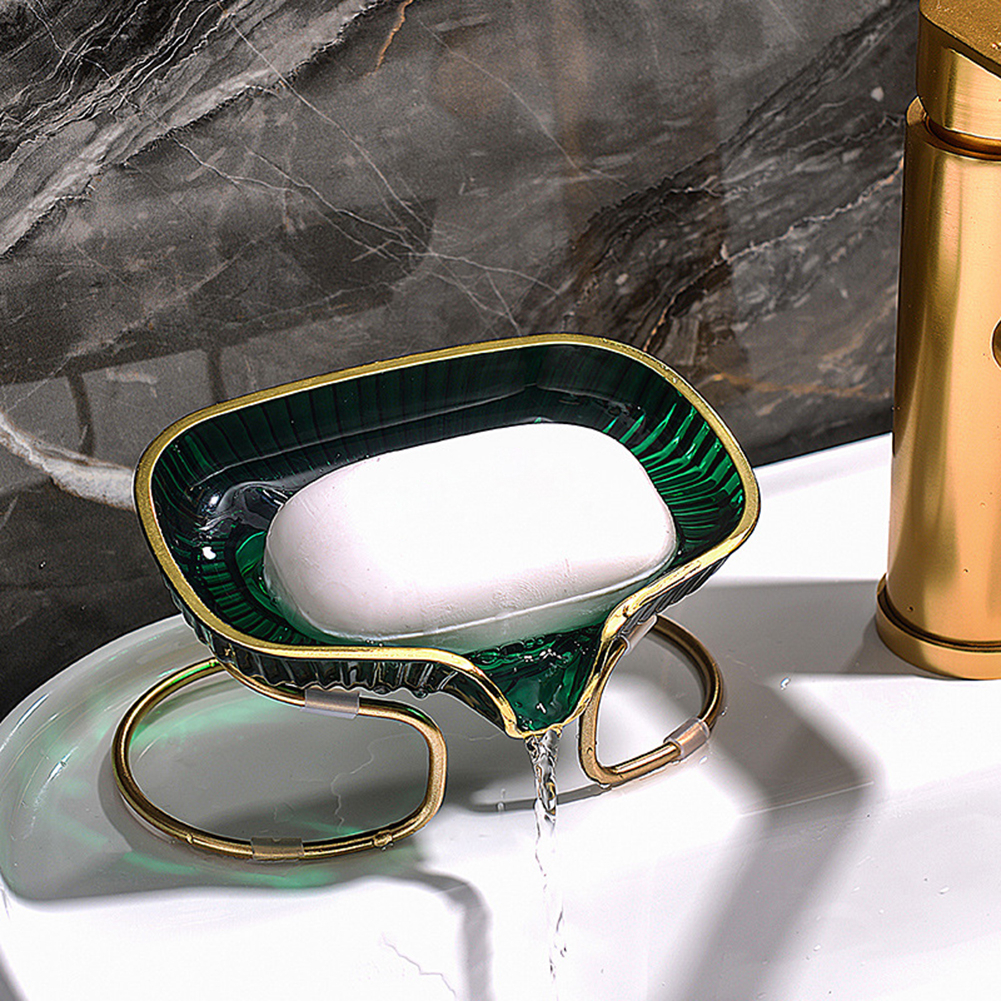 صبانة اكريليك بحامل معدن باللون الذهبي وفتحه لتصريف المياه