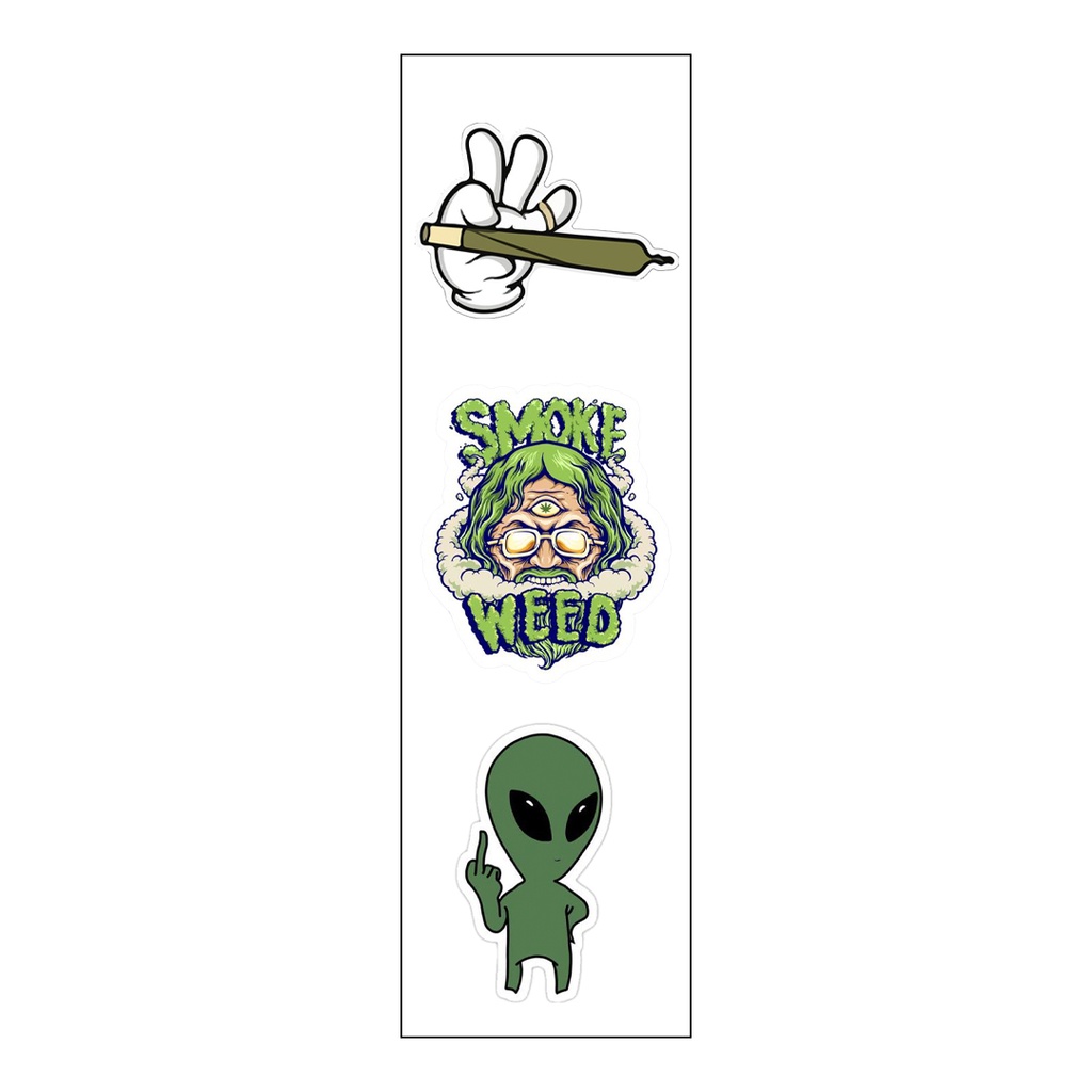 Drugs Vinyl Sticker Pack Reusable &amp; Waterproof