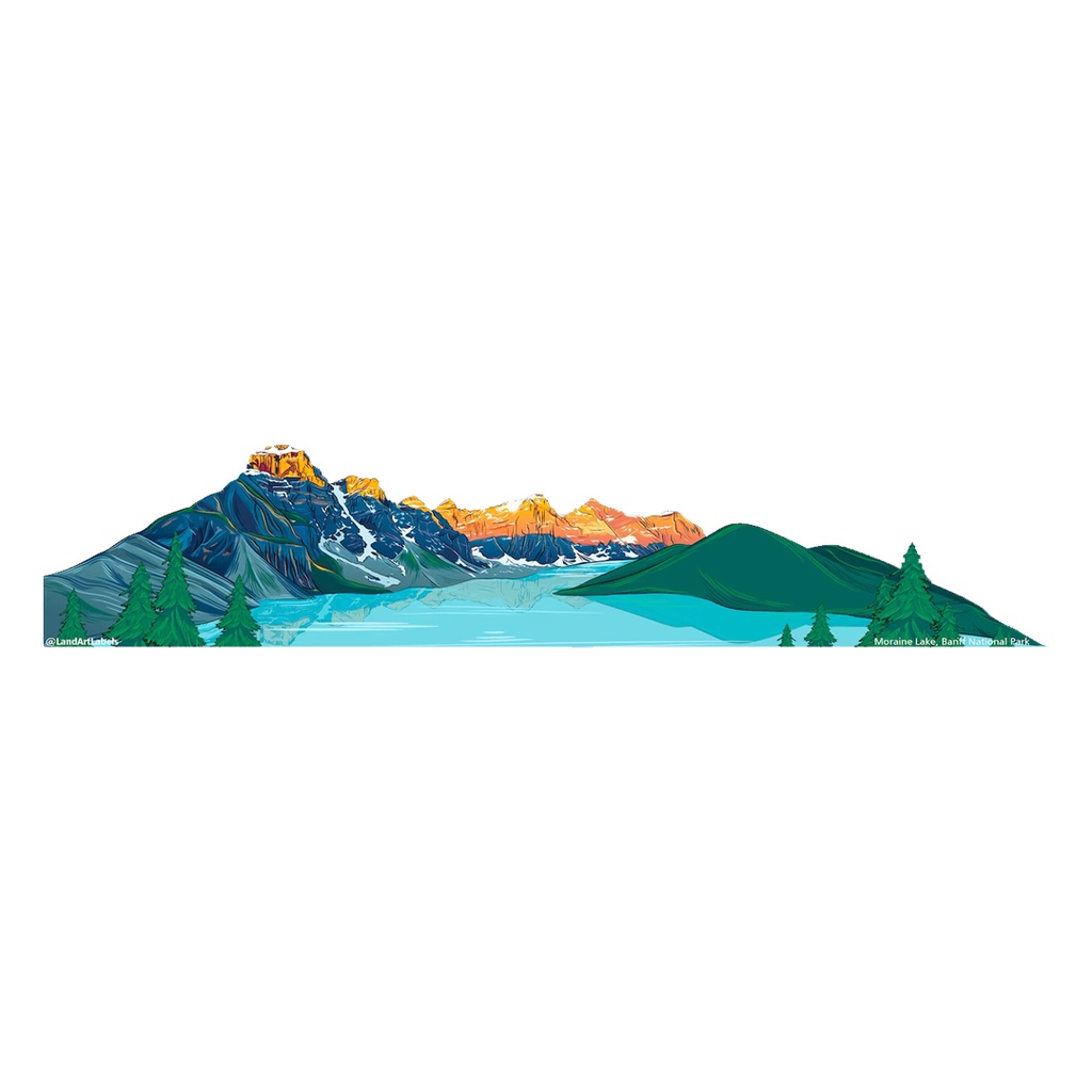 Rocky Mountains Vinyl Sticker Reusable &amp; Waterproof For Water Bottles