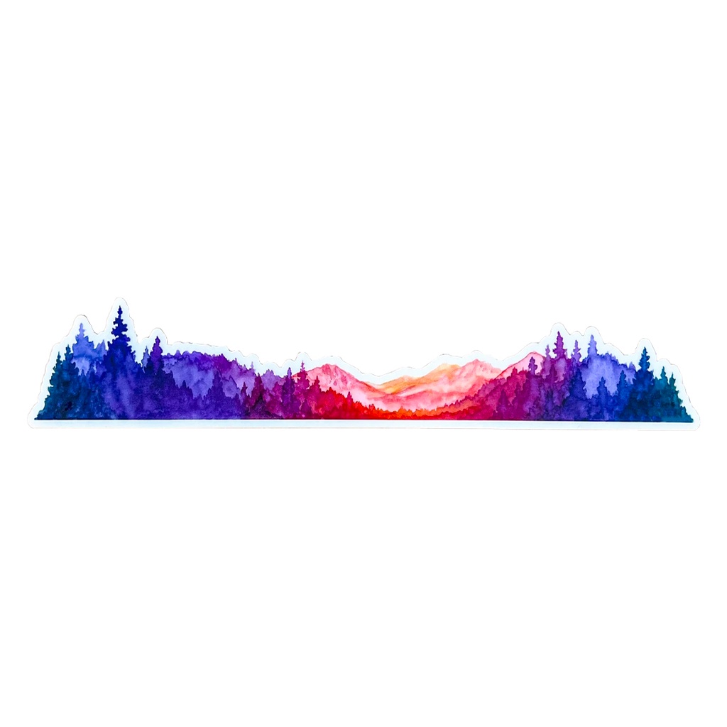 The Atlas Mountains Vinyl Sticker Reusable &amp; Waterproof For Water Bottles