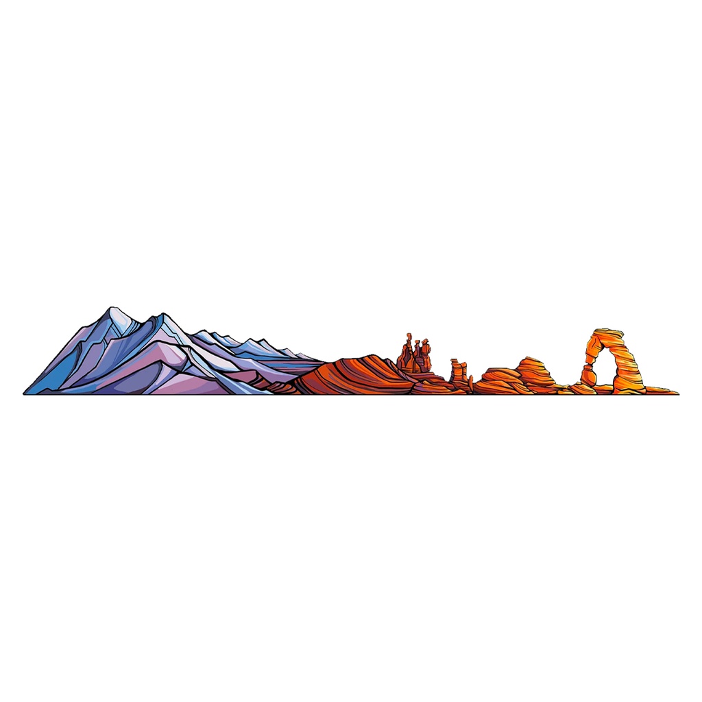 Annapurna Mountain Vinyl Sticker Reusable &amp; Waterproof For Water Bottles