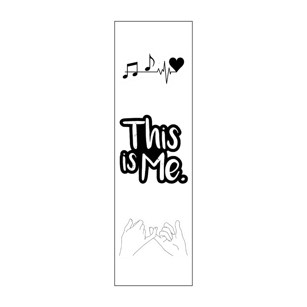 Music World Vinyl Sticker Pack Reusable &amp; Waterproof