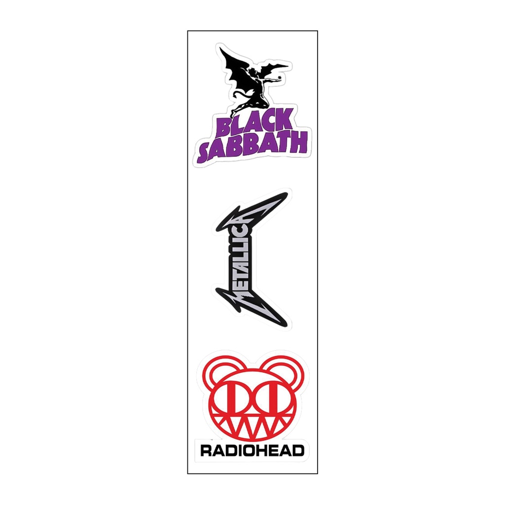 Black Sabbath Vinyl Sticker Pack Reusable &amp; Waterproof
