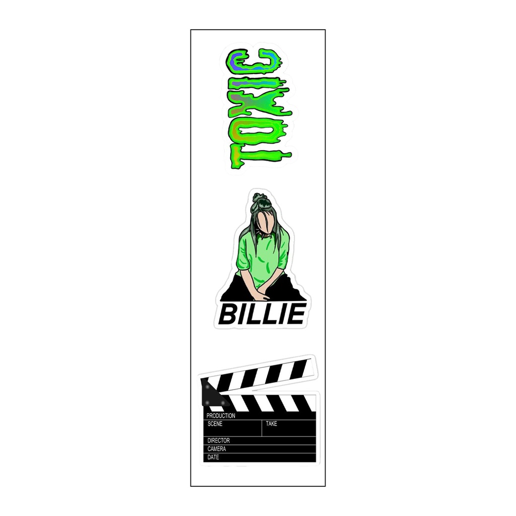Billie Eilish Vinyl Sticker Pack Reusable &amp; Waterproof
