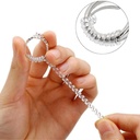 اداة تعديل وتضيق مقاس الخواتم الكبيرة 4 قطع سيليكون مرن غير مرئي