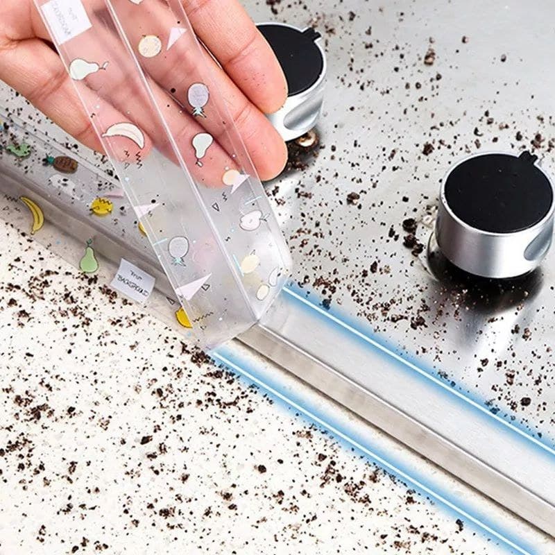 شريط لاصق مانع تسريب للحوض و البانيو والتواليت شفاف بنقشات