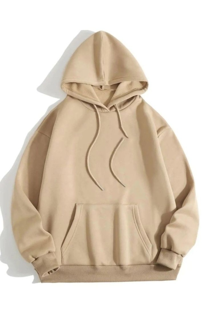 Hoodie Stock Resirve Unisex - Beige